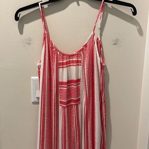 Velvet By Graham & Spencer maxidress sundress  red/white size Small - Picture 3 of 11
